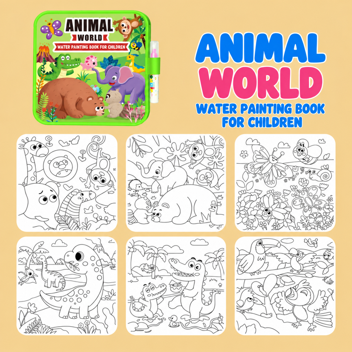 DoodleDry™ Water Painting Book