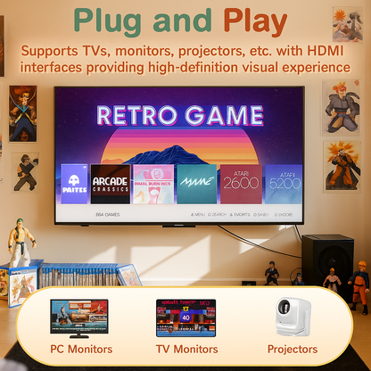 FamilyStick™ Console - 20,000+ Classic Games, Plug-and-Play, Family Gaming Blumi Baby