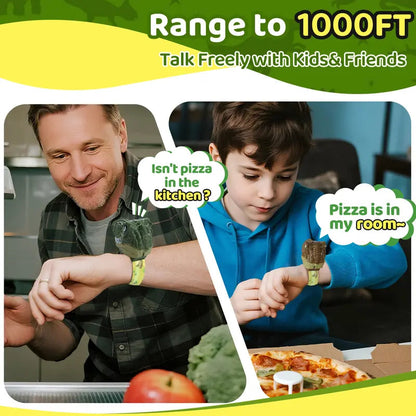 DinoTalk™ Wrist Walkie Talkies - Hands-Free Dino Adventure Play (2-Pack) Blumi Baby