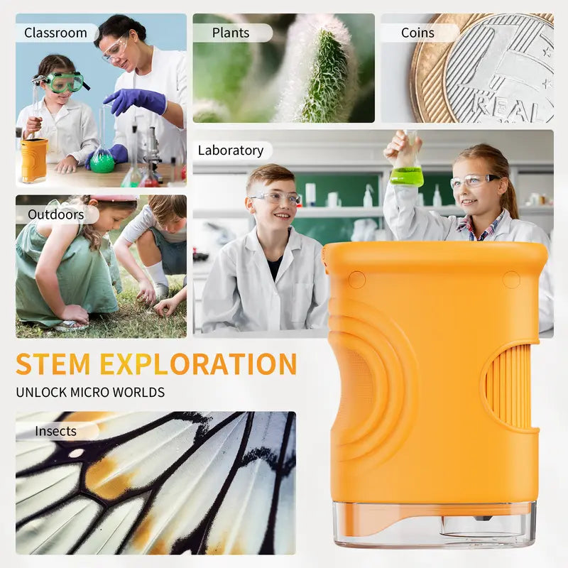 NanoVue™ – Pocket Microscope That Makes Kids Obsessed With Exploring the World Up Close (Capture Their Discoveries Forever) Blumi Baby