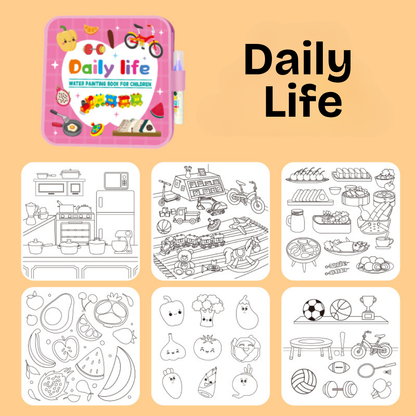 DoodleDry™ Mess-Free Reusable Water Coloring Book Blumi Baby
