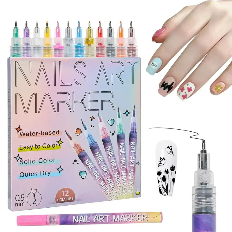 MagicMani™ Nail Art Pen Set - Quick-Dry, Mess-Free Creativity for Kids Blumi Baby