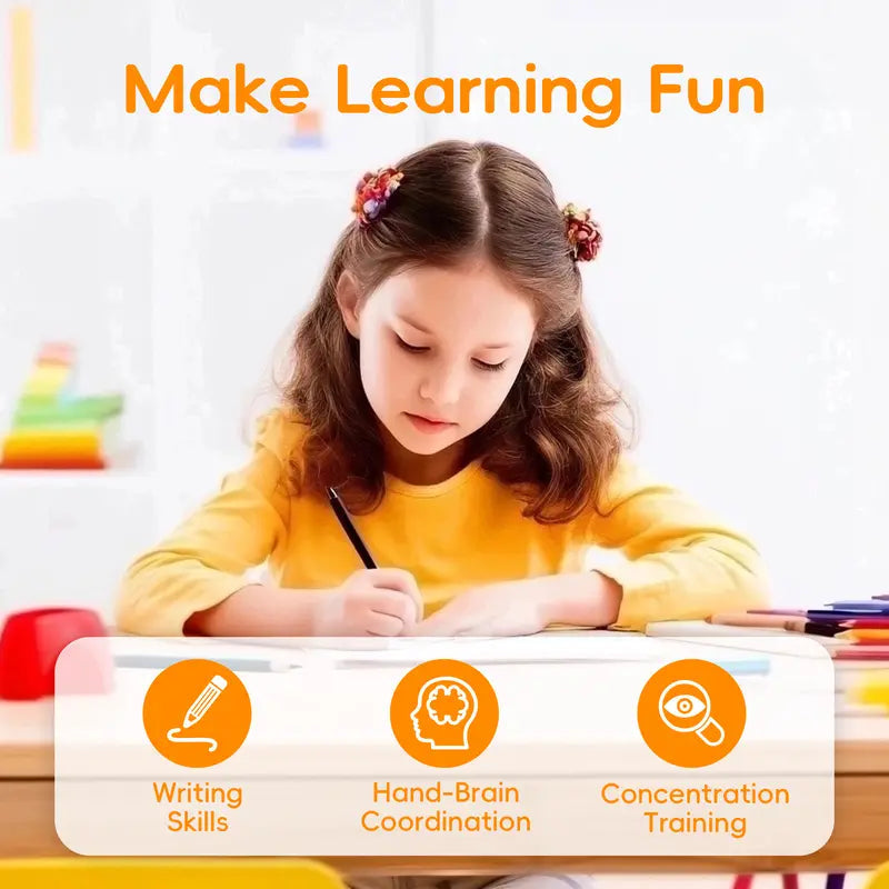 MagicTrace™ Reusable Writing & Learning Set – Makes Handwriting Fun for Kids Blumi Baby