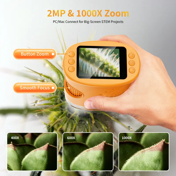 NanoVue™ – Pocket Microscope That Makes Kids Obsessed With Exploring the World Up Close (Capture Their Discoveries Forever) Blumi Baby
