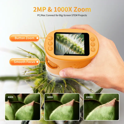 NanoVue™ – Pocket Microscope That Makes Kids Obsessed With Exploring the World Up Close (Capture Their Discoveries Forever) Blumi Baby
