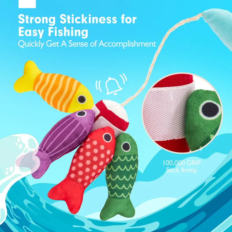 TinyCatch™ Montessori Fishing & Sorting Set - Keeps Toddlers Busy While Learning Colors & Counting Blumi Baby
