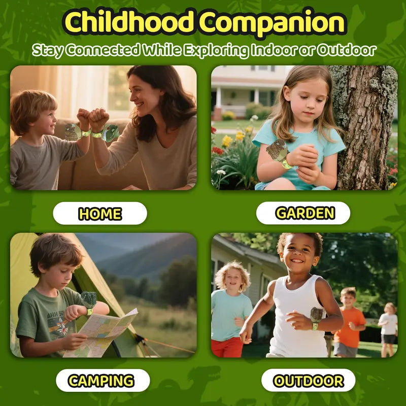 DinoTalk™ Wrist Walkie Talkies - Hands-Free Dino Adventure Play (2-Pack) Blumi Baby