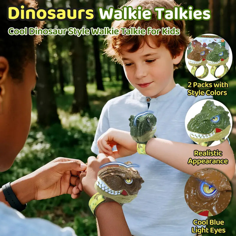 DinoTalk™ Wrist Walkie Talkies - Hands-Free Dino Adventure Play (2-Pack) Blumi Baby